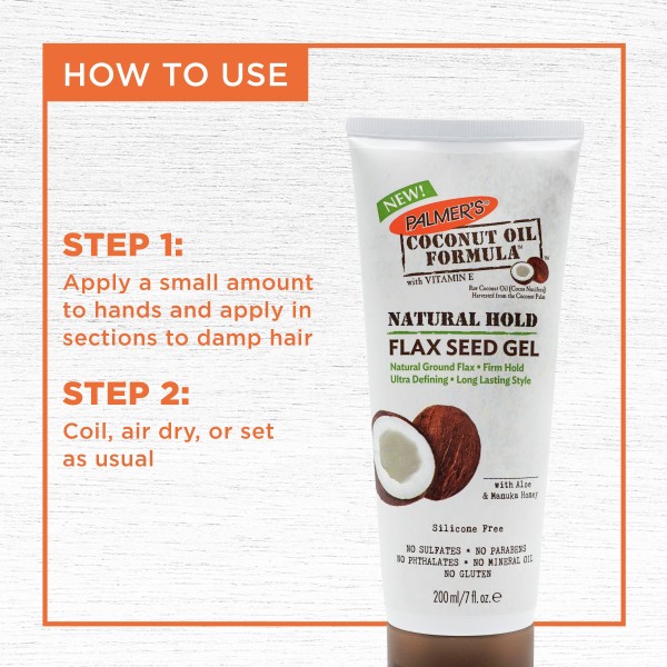 Palmer's Coconut Oil Formula Natural Hold Flax Seed Gel