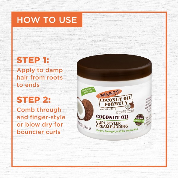 Palmer's Coconut Oil Formula Curl Styler Cream Pudding
