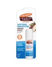 Benefits:

Soothes and relives dry lips
May be used to soothe and smooth dry patches or marks and scars
Perfect for purse, travel or office

 
Palmer's Cocoa Butter Formula Swivel Stick provides on-the-spot help for marks and blemishes and is ideal for touch-up moisturizing on face and body.  Also may be used to moisturize and soothe dry, cracked, chapped lips.
 
Also available in the Cocoa Butter Body Care Set
