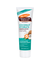 Benefits:

Clinically proven to give you visibly firmer skin in 4 weeks
Naturally tones and tightens for a smoother appearance
24 hour moisture
Fair Trade Certified Organic Extra Virgin Coconut Oil
Ethically & sustainably sourced ingredients
No animal ingredients or testing
Free of parabens, phthalates, mineral oil, sulfates or dyes

 
Palmer's Coconut Oil Formula Coconut Hydrate Firming Lotion uses the inherent skin-toning benefits of plant-based seaweed, potent botanicals and coconut oil to help ease fluid retention, encourage circulation and give skin a smoother, more toned and healthier-looking appearance.