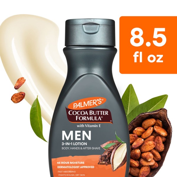 Palmer's Cocoa Butter Formula Men's 3-in-1 Fast Absorbing Face & Body  Lotion, 33.8 oz.