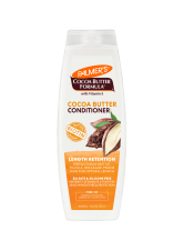 Benefits:

Rich, creamy, silicone free conditioner
Effortlessly wrapes the hair shaft, creating a protective shield
Deeply strengthens, hydrates and instantly detangles
Enhances hair's shine, manageability and overall condition
Created for all curl patterns and textures
Silicone free
No parabens, phthalates, mineral oil, gluten or dyes
For healthier looking hair, use the entire Palmer's Cocoa Butter Formula Length Retention system
Committed to responsible sourcing

 
Palmer’s Cocoa Butter Formula® Length Retention system with Biotin, fully strengthens hair with powerhouse natural protectants that help block fragileness, brittleness, breakage and split ends, to help hair achieve its optimal length.
This rich, creamy, silicone free conditioner effortlessly wraps the hair shaft, creating a protective shield to deeply strengthen, hydrate and instantly detangle, while enhancing hair’s shine, manageability and overall condition.
