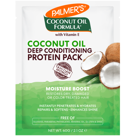PALMER'S Coconut Oil Moisture Boost Protein Packet (60g/2.1oz) PALMER'S Coconut Oil Moisture Boost Protein Packet (60g/2.1oz)