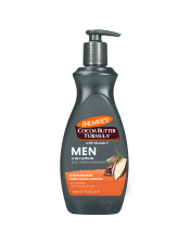 Benefits:

Combats rough, dry skin with natural Cocoa Butter and Vitamin E for healthier-looking skin
48 hour moisture
Vegan Friendly- no animal ingredients or testing
Fast Absorbing, Light Fresh Scent
Free of parabens, phthalates
America's #1 Cocoa Butter Brand
Dermatologist Approved

 
Combat rough, dry skin with Palmer's Cocoa Butter Formula Men's Lotion, crafted with intensively moisturizing Cocoa Butter and Vitamin E and a light, fresh scent. 3-in-1 lotion ideal for Body, Hands & After-Shave. Proudly made in U.S.A., Palmer's® has been a trusted brand for over 180 years, providing high-quality natural products that are passed down from generation to generation.  America's #1 Cocoa Butter brand Palmer's Cocoa Butter Formula uses the highest quality natural ingredients for superior moisturization head-to-toe.