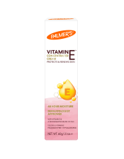Benefits:

Protects & Renews dry, damaged skin with highly concentrated Natural Vitamin E for superior skin repair and visibly healther, younger-looking skin
48 hour moisture
Vegan Friendly - No animal ingredients or testing
Fragrance Free, Hypoallergenic, Dermatologist Approved
Clinically tested as Suitable for Sensitive Skin & Eczema-Prone Skin
Free of Parabens, Phthalates, Mineral Oil, Dyes
132,000 IU Vitamin E
95%+ Naturally Derived Ingredients
America's #1 Cocoa Butter Brand
Perfect for dry patches, damaged skin, scars, marks, face, lips, cuticles, cracked skin or uneven skin
25x more Vitamin E than the average vitamin E capsule dose*
Layering Tips: AM/PM Step 1: apply Concentrated Cream to any dry, patches, marks, scars or spots. Step 2: apply Body Butter to extra dry areas such as knees, elbows, feet or hands. Step 3: apply Lotion all over body, focusing on larger areas such as arms, legs and decolletage. Step 4: Lock in moisture and visibly boost healthy-looking skin by applying Body Oil all over body.

 
Protect and Renew dry, damaged skin with Palmer's Vitamin E Cream, crafted with our highest concentration of Natural Vitamin E and Cocoa Butter for superior skin nourishment and care. Ideal for cracked, chafed or chapped skin.
Palmer's® has been a trusted brand for over 180 years, providing high-quality natural products that are passed down from generation to generation.
*singular application based on 10g of product