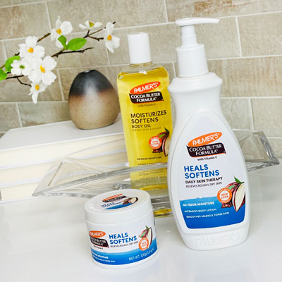 Ideal for body oil or lotion first, Palmer's Cocoa Butter Formula collection will leave your skin healthy looking.