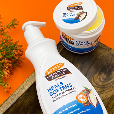 Palmer's Cocoa Butter Formula Original Solid Jar and Body Lotion are the ideal cocoa butter for feet products