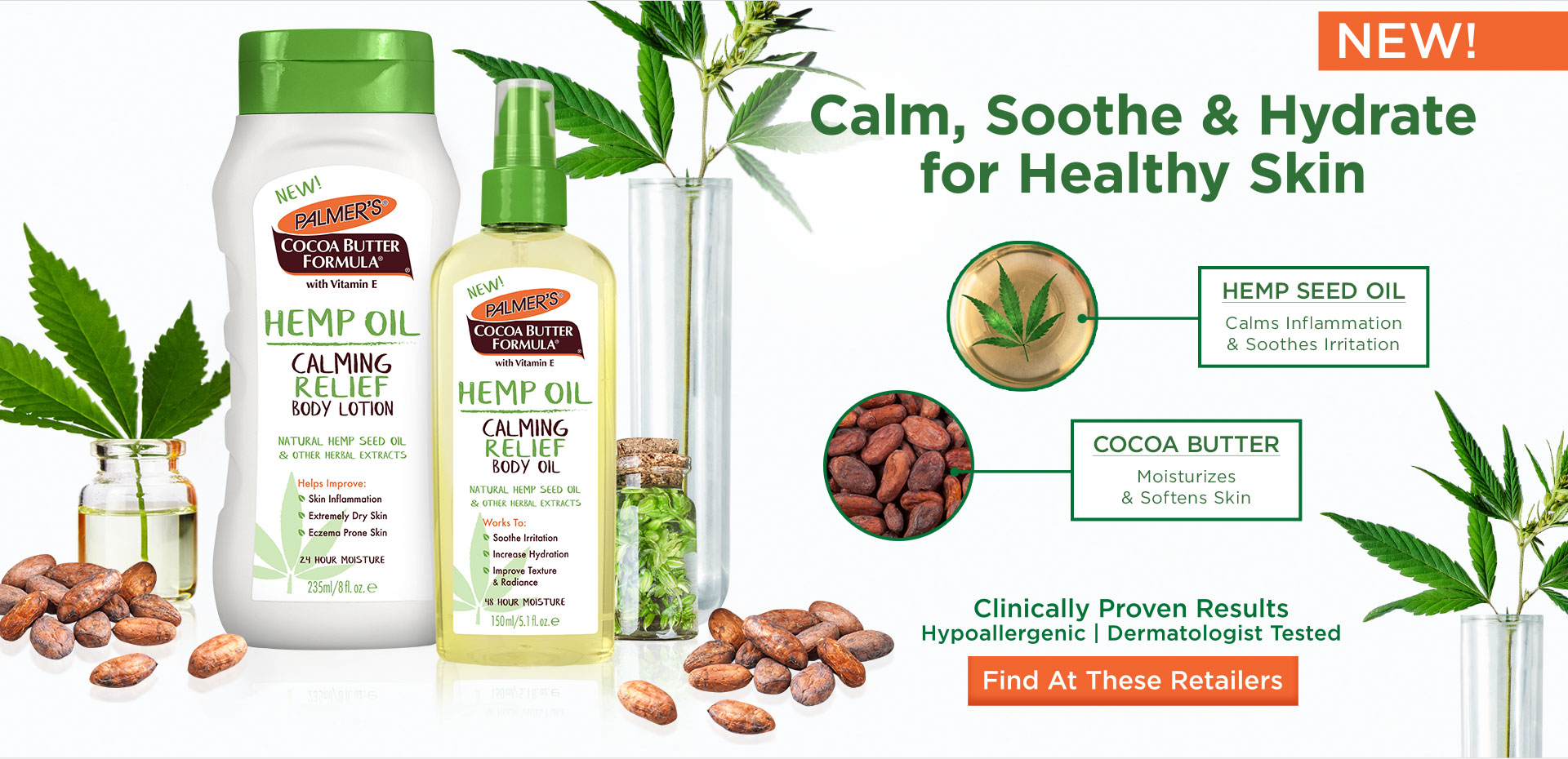 Hemp Oil Body Lotion Header Image