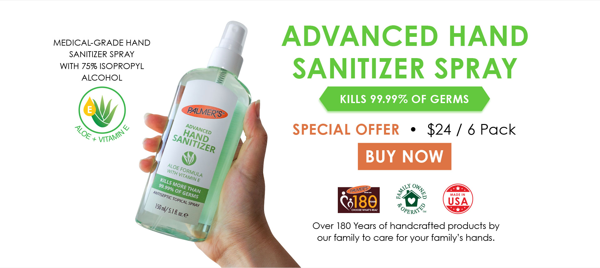 Advanced Hand sanitizer Spray